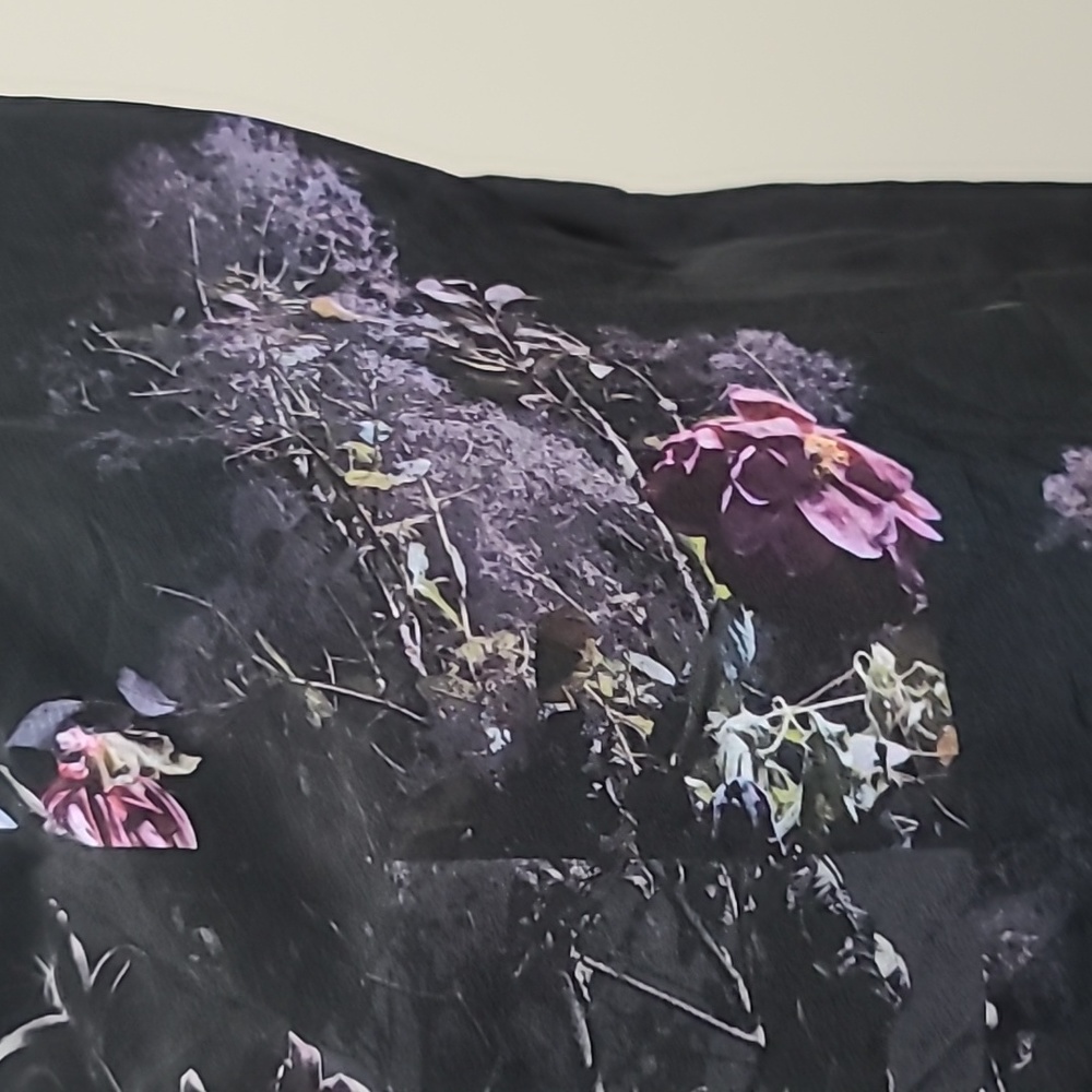 All Saints Lucie Silk Floral Top Shirt Size 2 - Picture 6 of 11